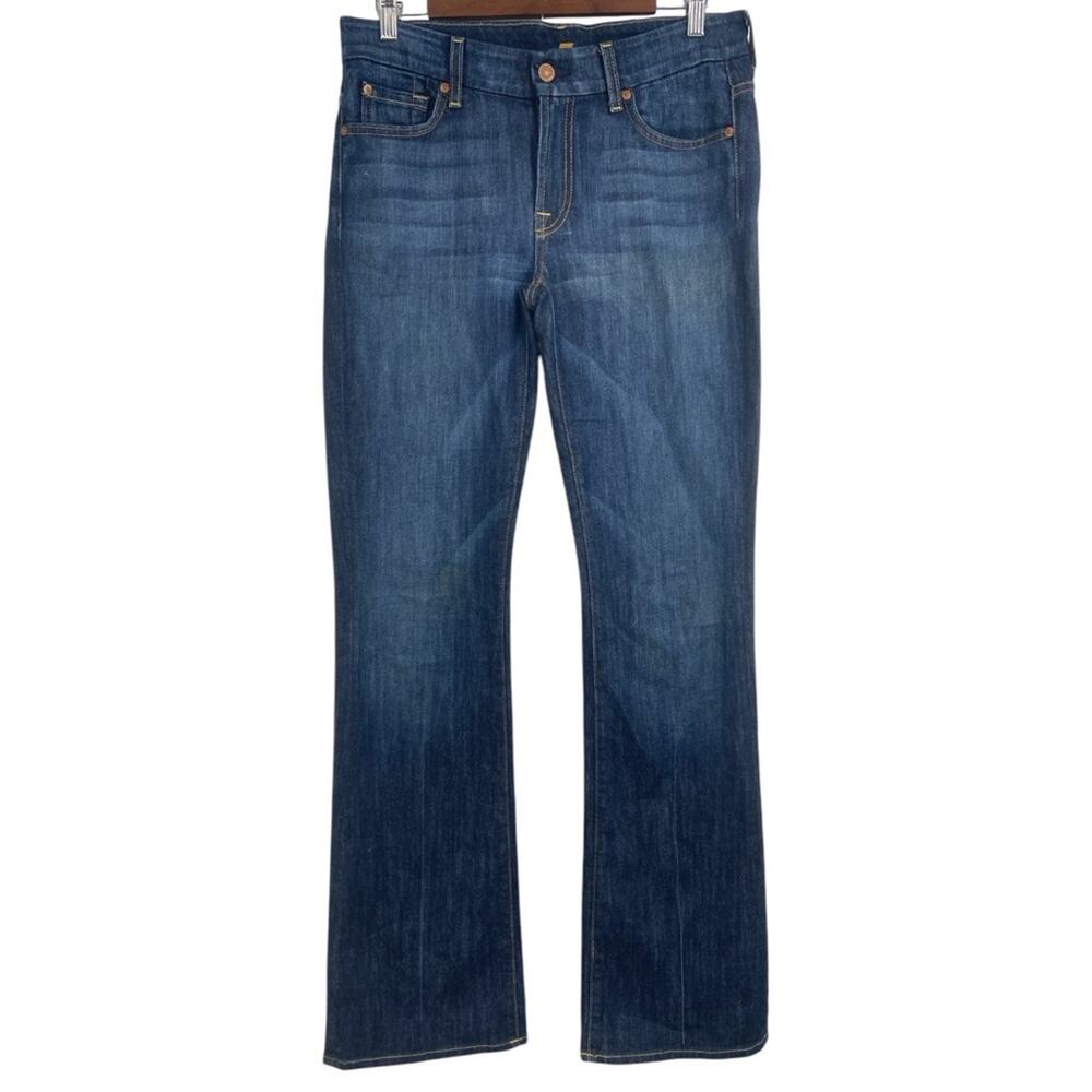 7FAM Kimmie Bootcut Denim Jeans Mid Rise 29